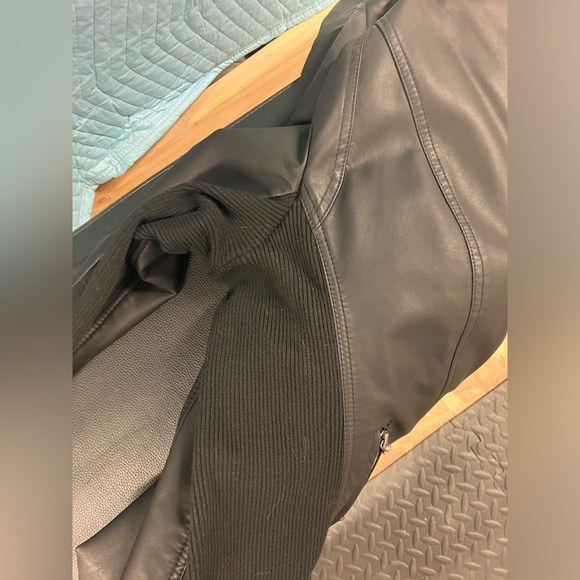 {Mossimo} Asymmetrical Leather Zip Jacket - Picture 5 of 6